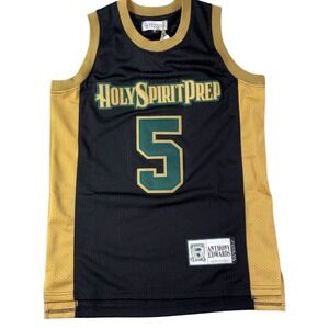Holy Spirit Prep Mesh Jersey Mens S Black Headgear Classics Anthony Edwards #5